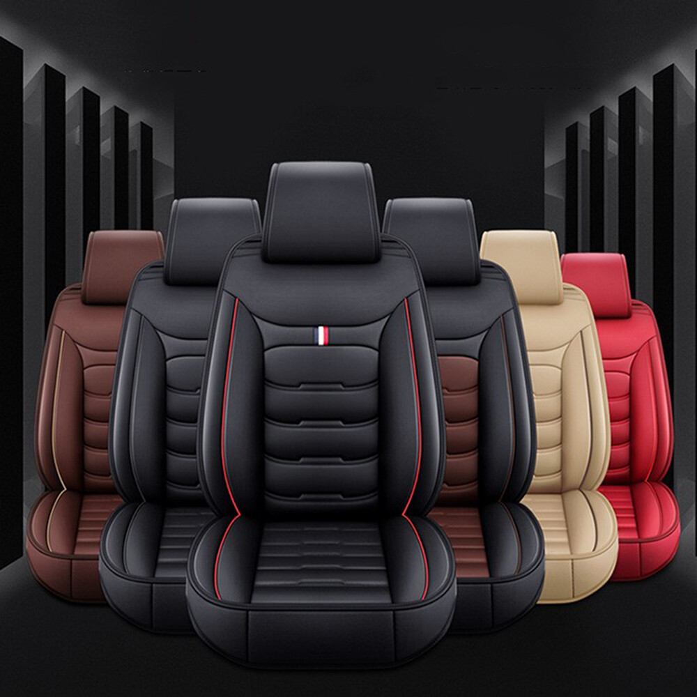 For Hyundai Tucson Accent Sonata Elantra Premium PU Leather Auto Car Seat Covers