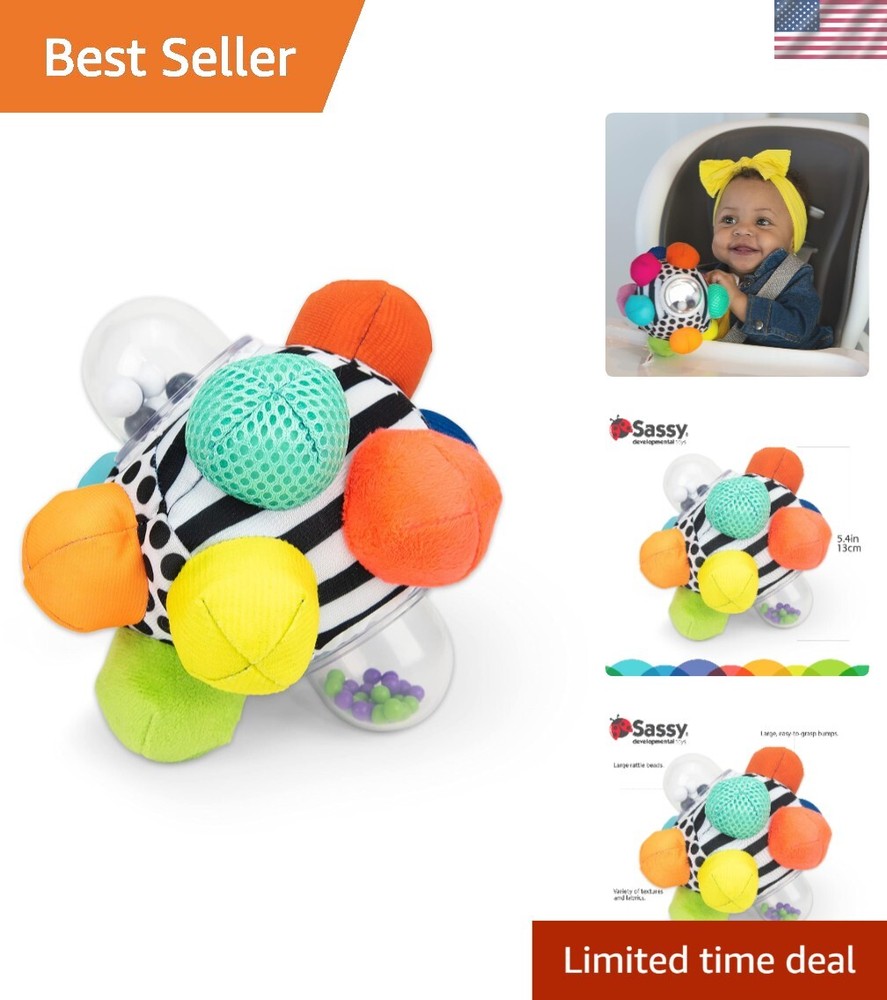 Colorful Bumpy Baby Ball for Sensory & Motor Skill Development