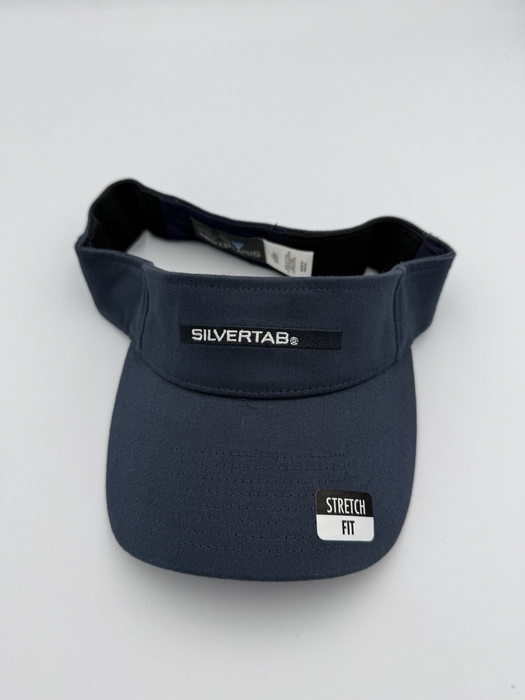 Vintage Levis SilverTab Script Patch Logo Black Visor Cap Adjustable