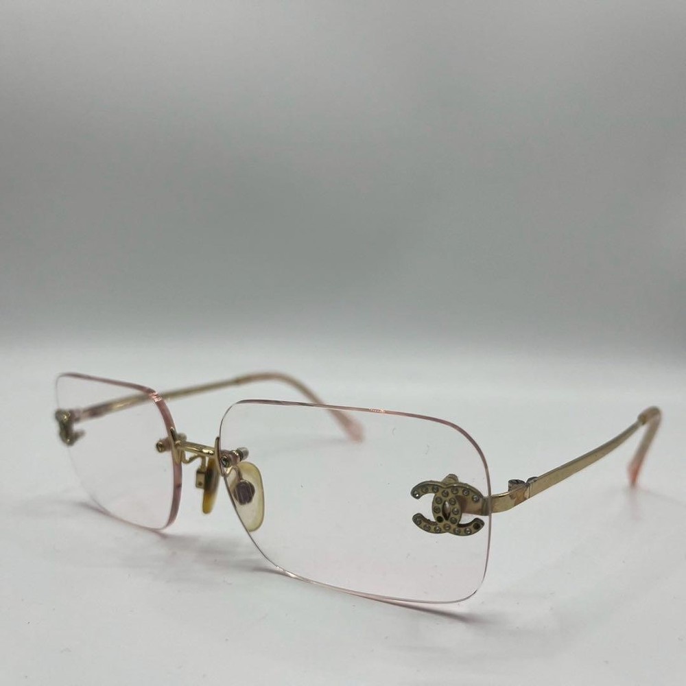 Chanel 4093B Rhinestone Coco Mark Pink Sunglasses Unisex 58mm