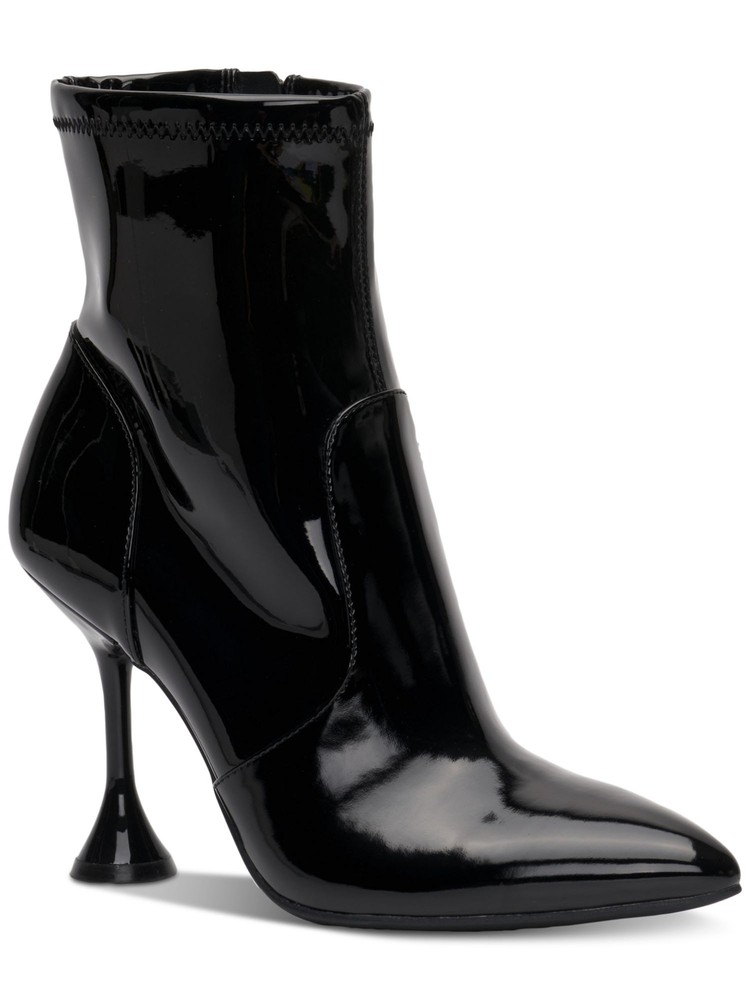 INC Womens Black Comfort Ibrina Pointed Toe Flare Heeled Boots 6 M
