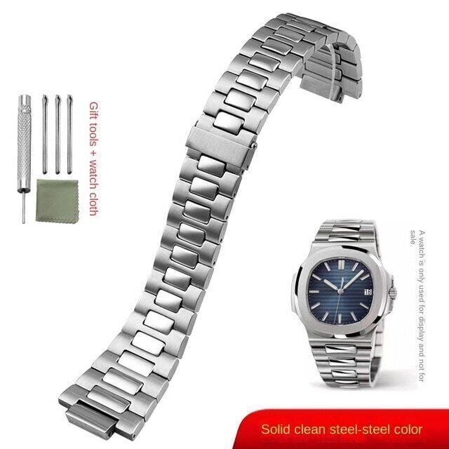 25x13mm Stainless Steel Watch Band Strap for Patek Philippe 5711 5726 Bracelet Replacement