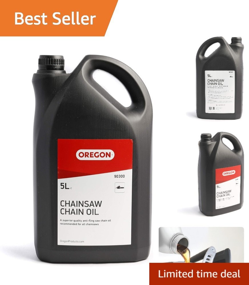 5L Chainsaw Chain Oil - Anti-Rust Bar & Chain Lubricant for Smooth Cuts