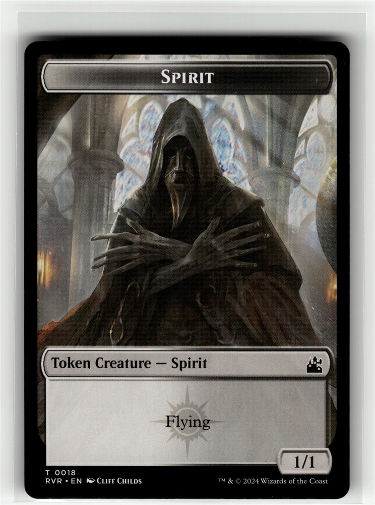 SPIRIT TOKEN (0018) Ravnica Remastered #18 RVR(NM+)(MTG)