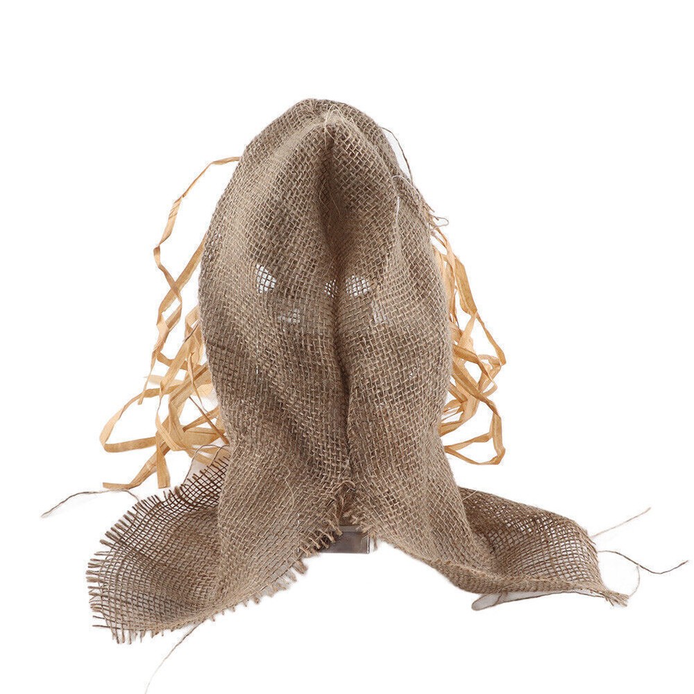 Scary Halloween Scarecrow Mask Creepy Headgear Costume Accessory