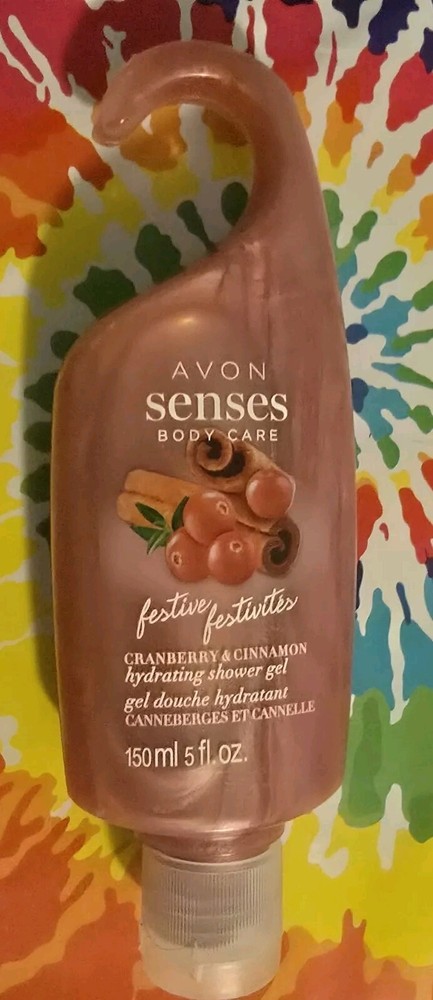 Avon Senses Body Care Festive Cranberry & Cinnamon Shower Gel 5 oz