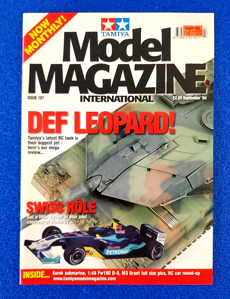 TAMIYA MODEL MAGAZINE: DEF LEOPARD! RC TANK SAUBER F1 CAR SEPTEMBER 2004 NO. 127