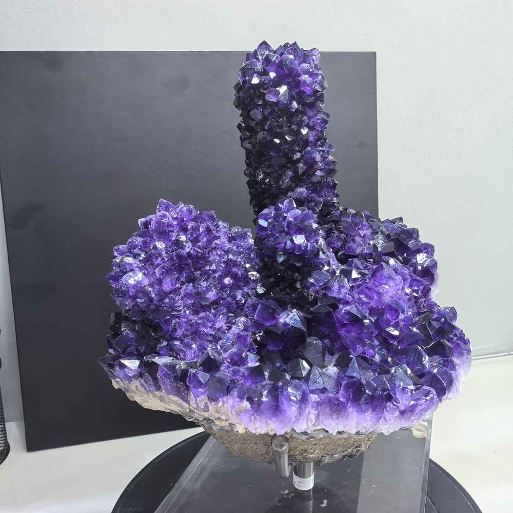 18LB Rare Natural Amethyst Geode Quartz Crystal Flowers Mineral Specimen Cluster