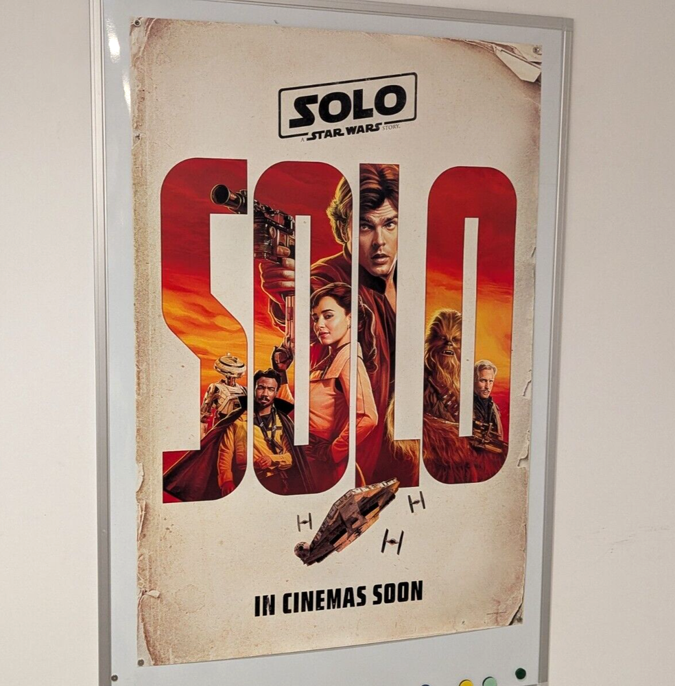 Star Wars Solo Story Original Backlit Light Box Poster 27x40 DS