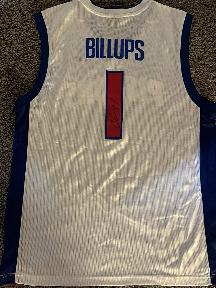 NWT Chauncey Billups Detroit Pistons Jersey Signed Mens L Reebok Autographed