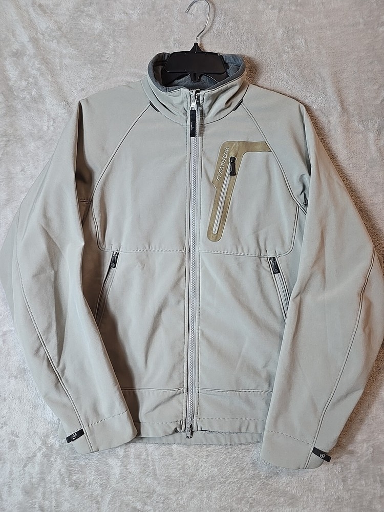 Columbia Men’s Grey Titanium Weatherproof Jacket with 3 Pockets – Medium