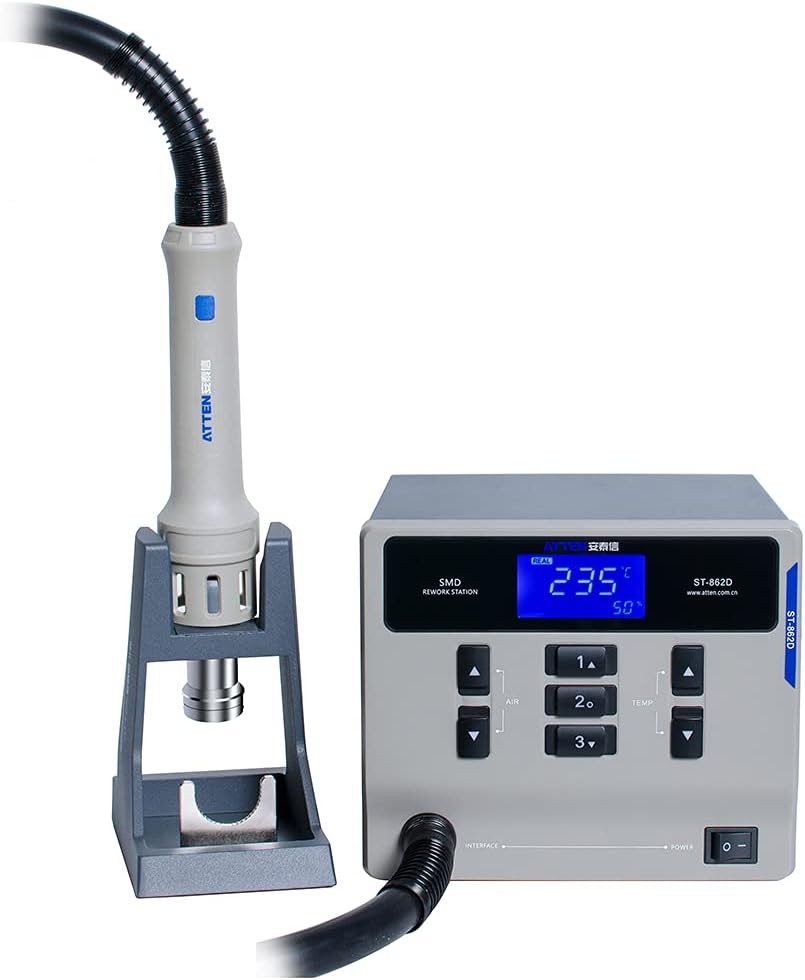 ATTEN ST-862D Hot Air Gun Soldering Station Digital Display 1000W Rework Station