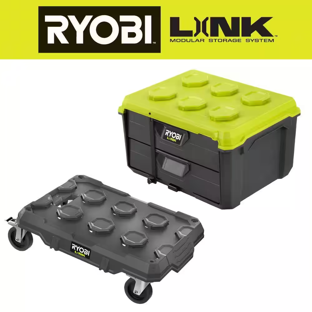 LINK Rolling Base with LINK 2-Drawer Tool Box
