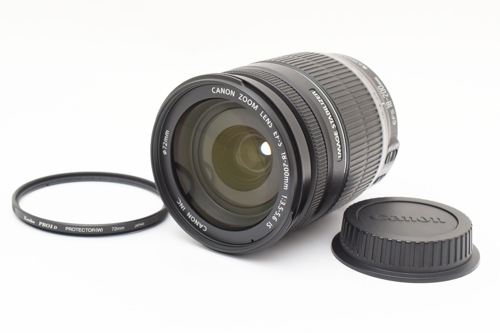 Near Mint Canon EF-S 18-200mm f/3.5-5.6 IS Lens Japan Import
