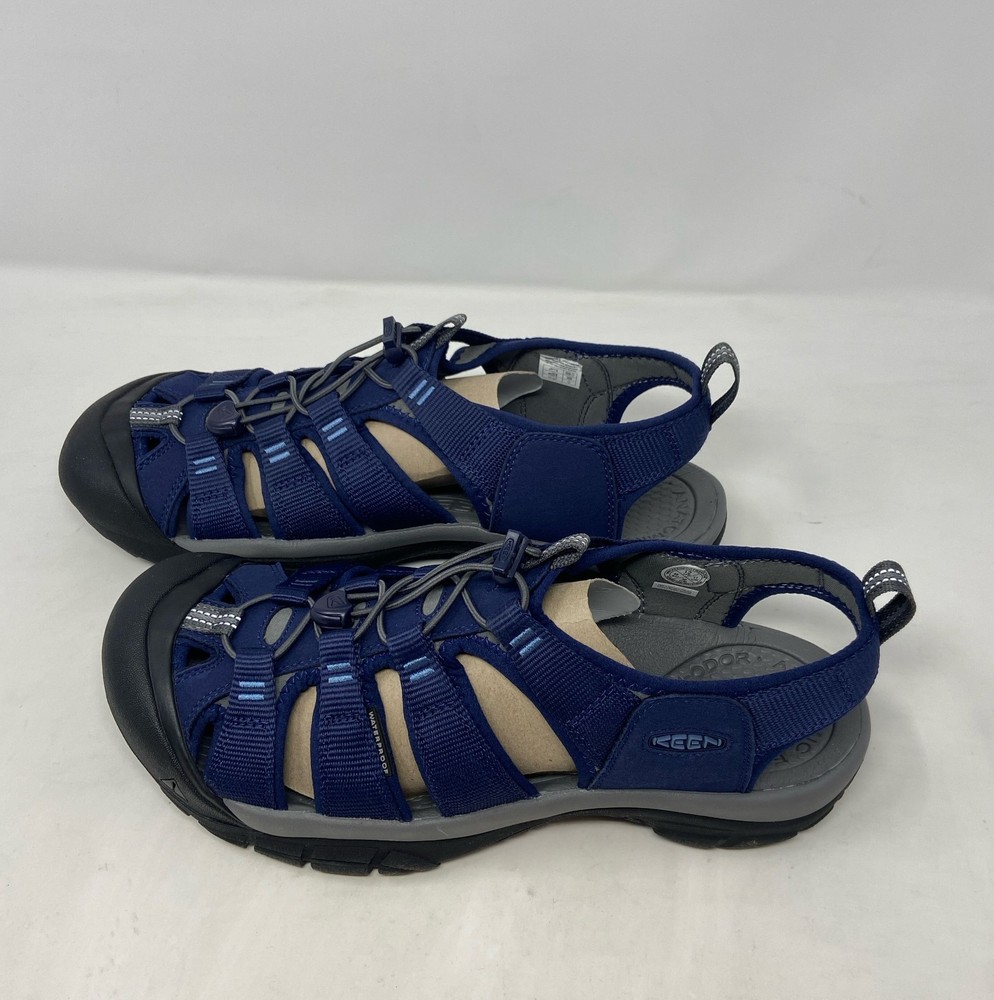 KEEN Newport H2 Men’s Closed-Toe Water Sandals - Navy/Medium Gray, Size 12
