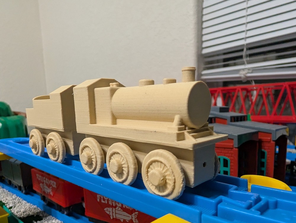 Thomas Tank Wooden Railway Ivatt Tender Engine 3D Printed Wooden Toy