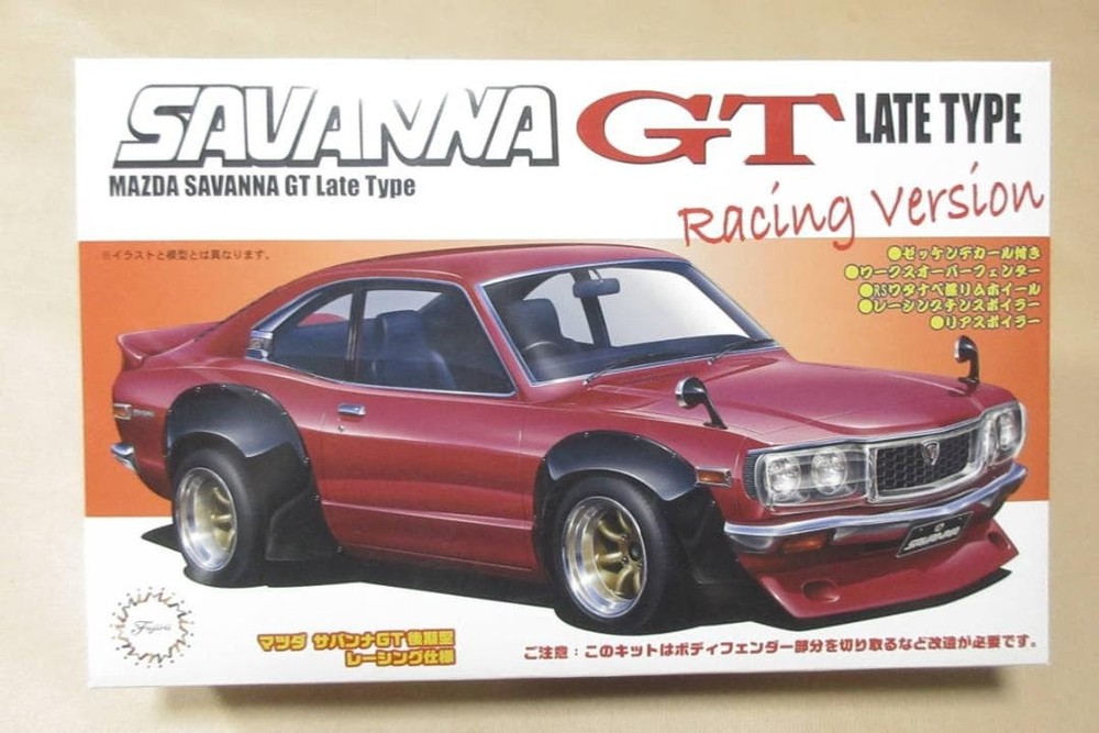 Mazda Savannah GT 1/24 Scale Model Kit Fujimi Sport Car Collectibles