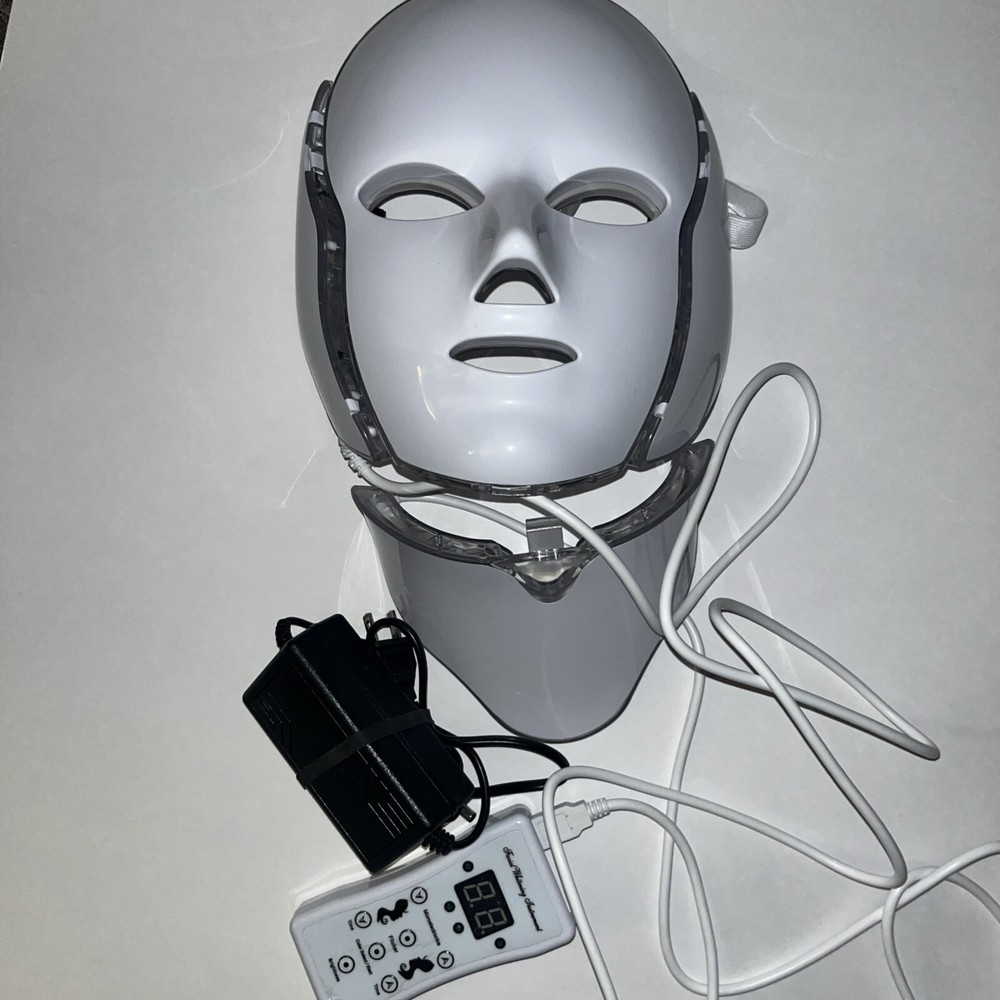 7 Color LED Photon Face Neck Mask for Skin Rejuvenation & Wrinkle Therapy