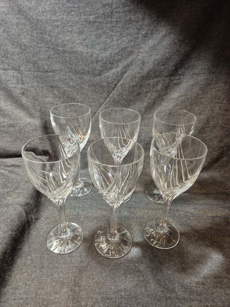 Set Of 6 Lenox Crystal Debut Water Goblets