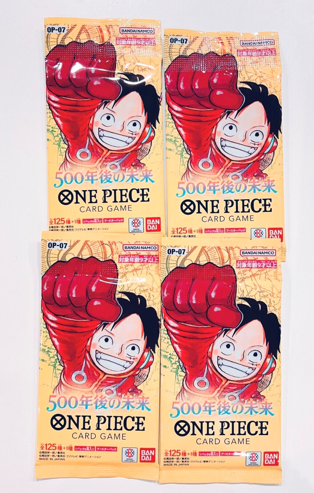 One Piece OP07, 500 Years Into The Future Booster Japanese 4 Booster Card Game