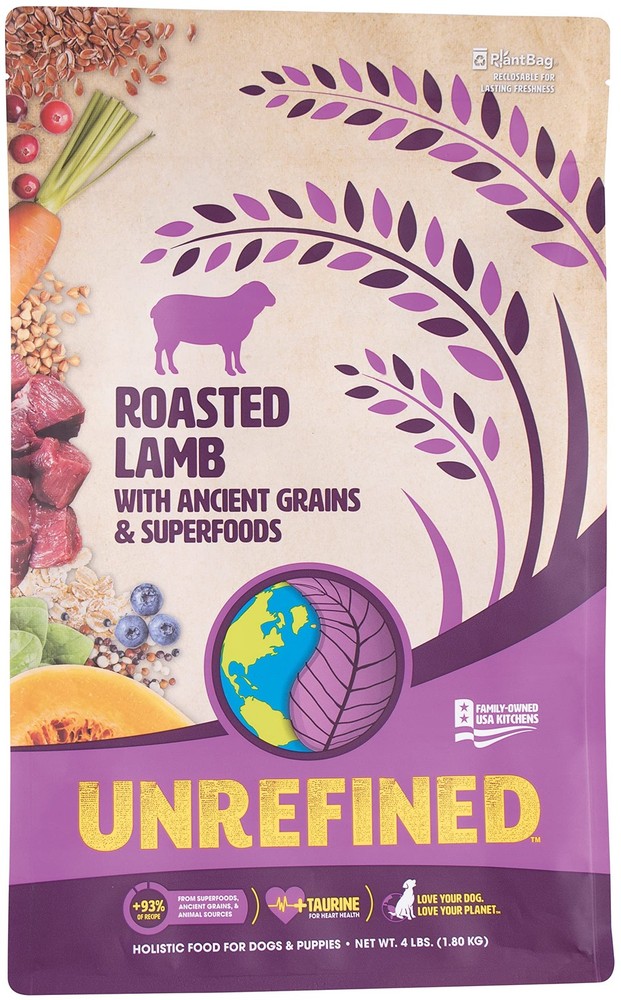 Unrefined Roasted Lamb with Ancient Grains & Superfoods Dry Dog & Puppy Food,...