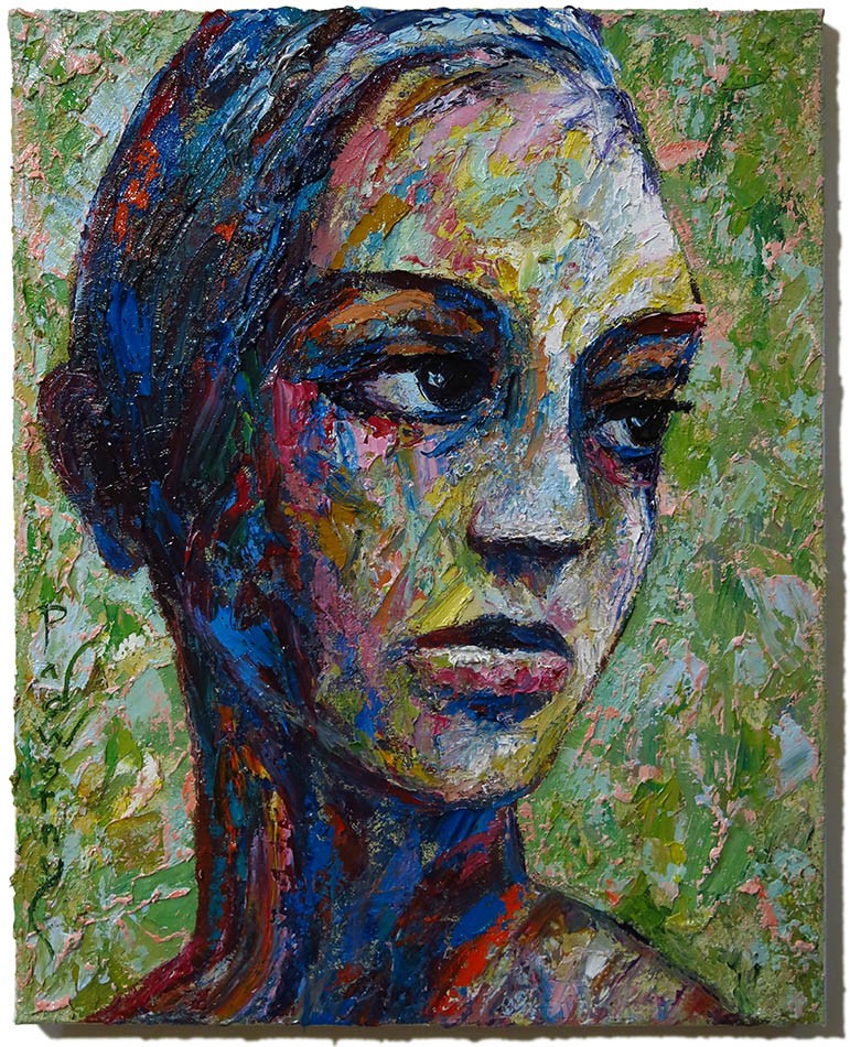 WOMAN PORTRAIT OIL█PAINTING GIRL█REALISM ART█SIGNED VINTAGE ORIGINAL REALIST█POP