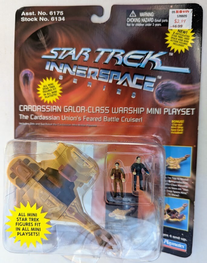 Star Trek Innerspace Series: Cardassian Galor-Class Mini Play Set Playmates