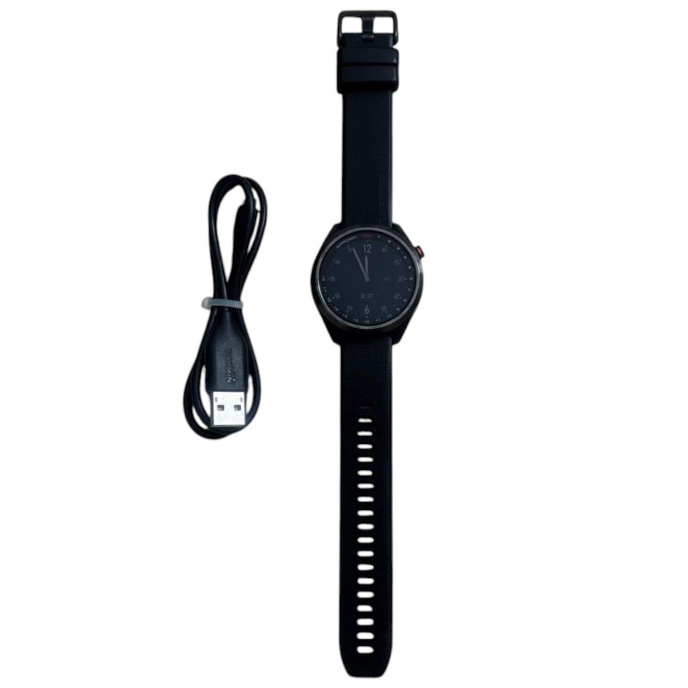 Garmin Approach S42 Golf Smartwatch Black Rubber Strap 50m Waterproof USB Charging