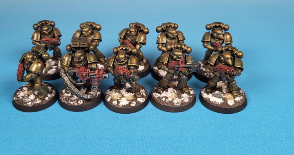 Warhammer 40k Space Marine Minotaurs Firstborn Tactical Squad Painted Used 3