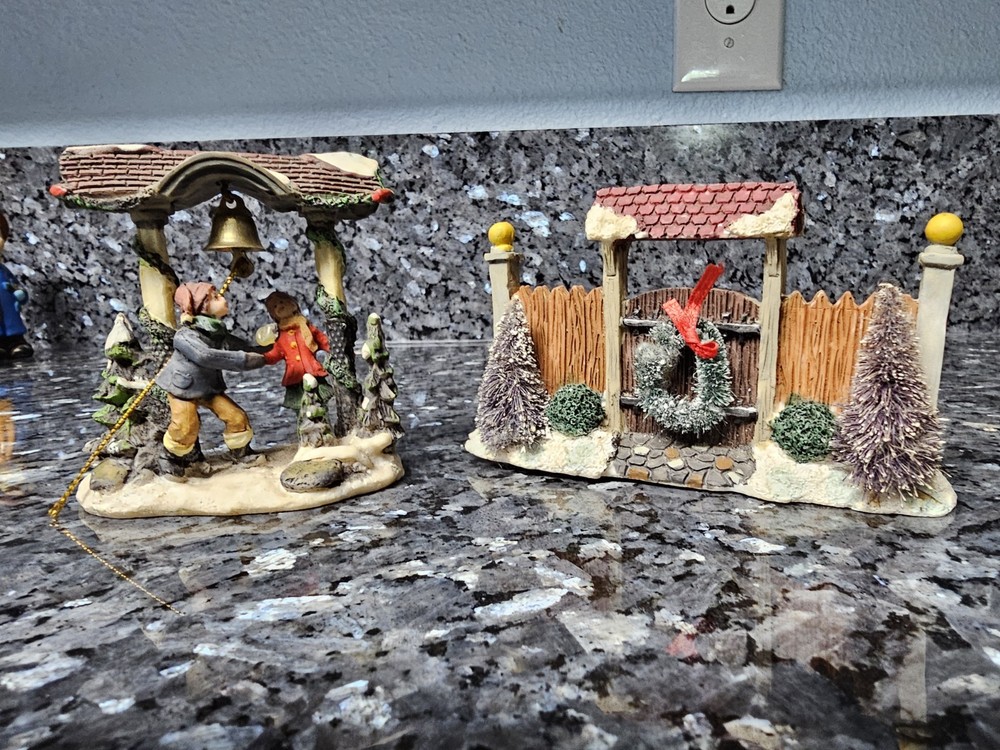 Christmas Village Archway with Bell for Kids to Ring