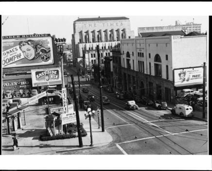 First Street And Hill Street In Los Angeles California - Old Photo