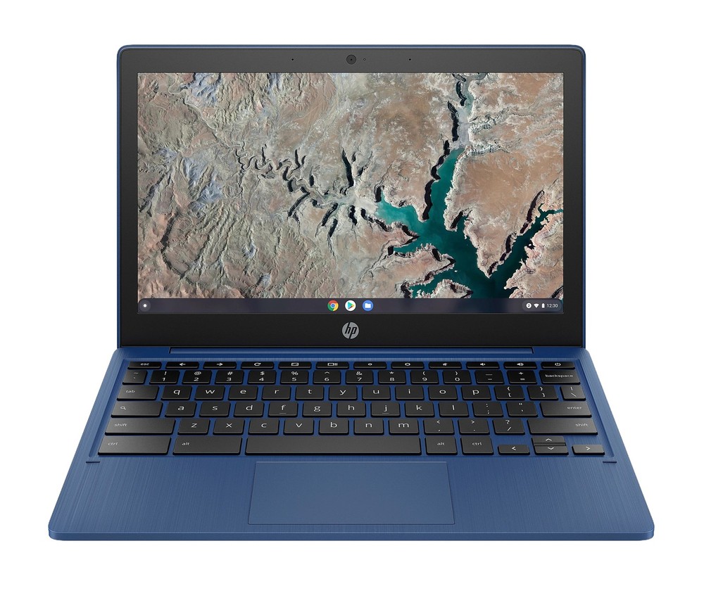 Laptop HP 11a-na0090nr 60G03UA 11.6 Inches HD Chromebook - Indigo Blue - 4 GB -