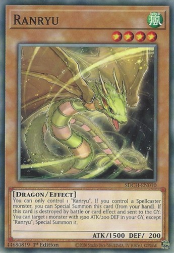 Ranryu SDCH-EN010 Common 1st Edition Near Mint Yugioh Card