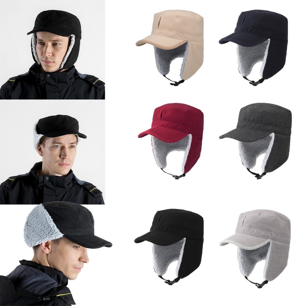 Warm Fleece Baseball Cap for Skiing Cycling Hiking in Cold Weather