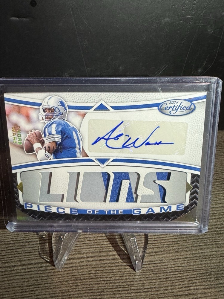 2024 Panini Certified Andre Ware Pieces Of The Game Patch Auto /25 Lions