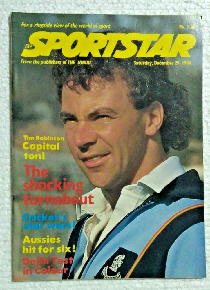 INDIA RARE THE SPORTSTAR MAGAZINE DEC 29 ,1984  AUSSIES HIT FOR SIX , STAR WAR'S