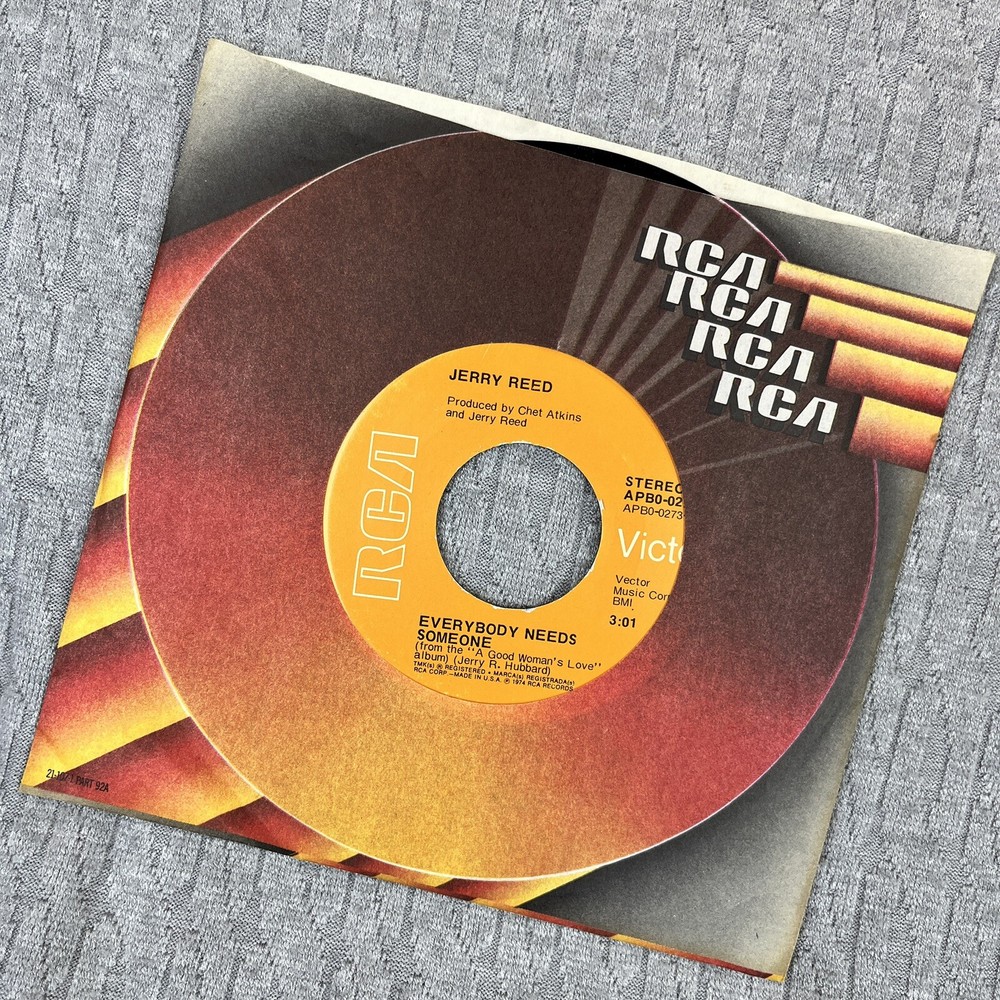Vintage 45 RPM record Jerry Reed, RCA records country western rhythm blues rock