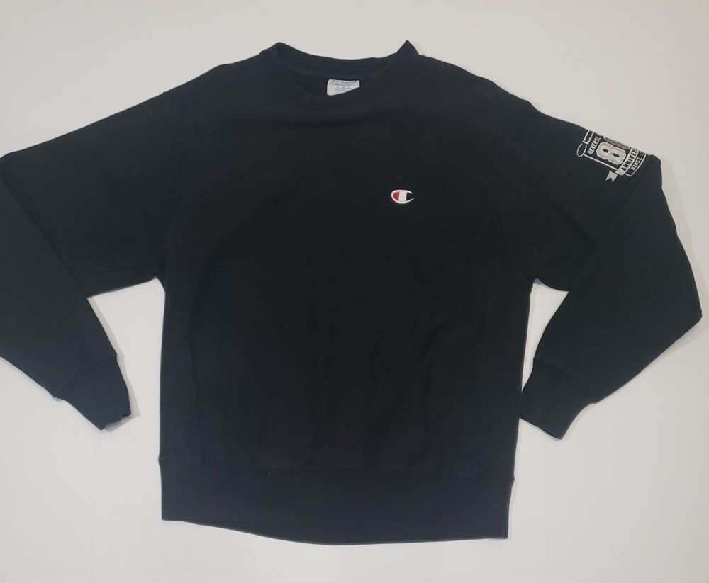 Champion Reverse Weave 80th Anniversary Sweatshirt Mens Sz Medium Spellout EUC