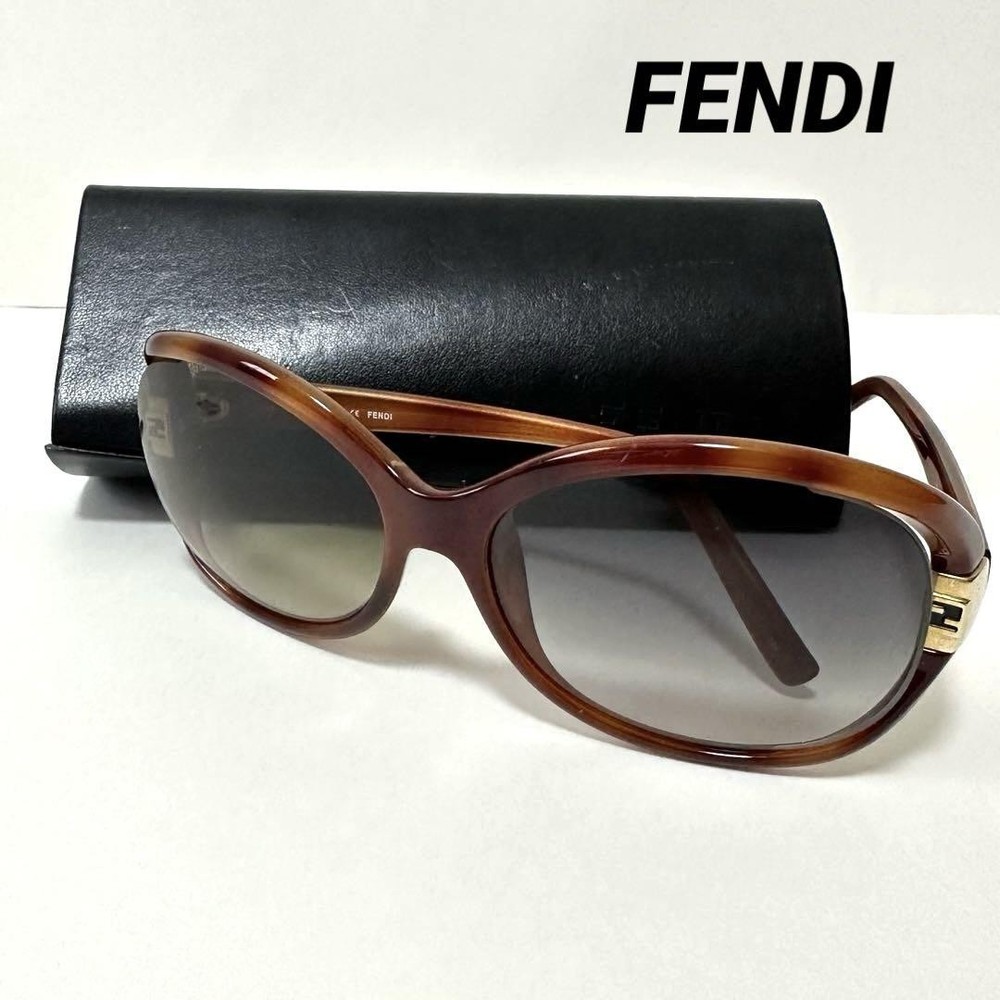 Fendi FS5152 Sunglasses 59mm with Case & Cleaning Wipe Pre-Owned