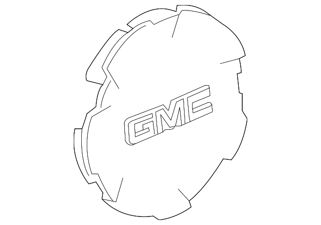 Genuine GM Button Style Center Cap with GMC Logo 09597570