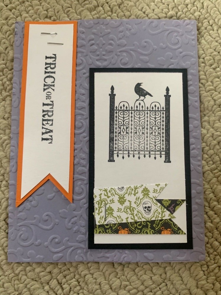 Toxic treats Halloween card kit of 6 made w/ Stampin' Up!