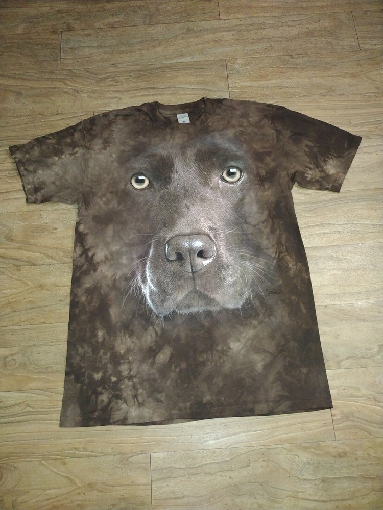 Quail Hollow 3D Dog Face Labrador Dog Lover Men's Shirt Size Extra Large