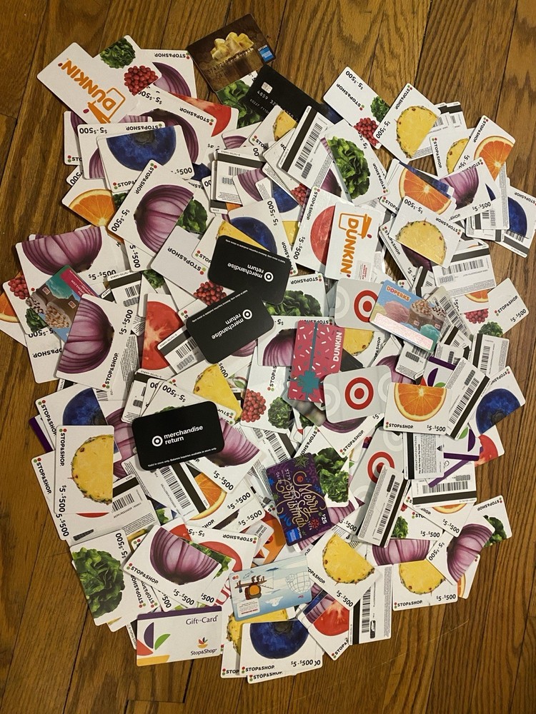 Large Lot Of VARIOUS USED GIFT CARDS - NO VALUE - COLLECTIBLE & NOVELTY ONLY