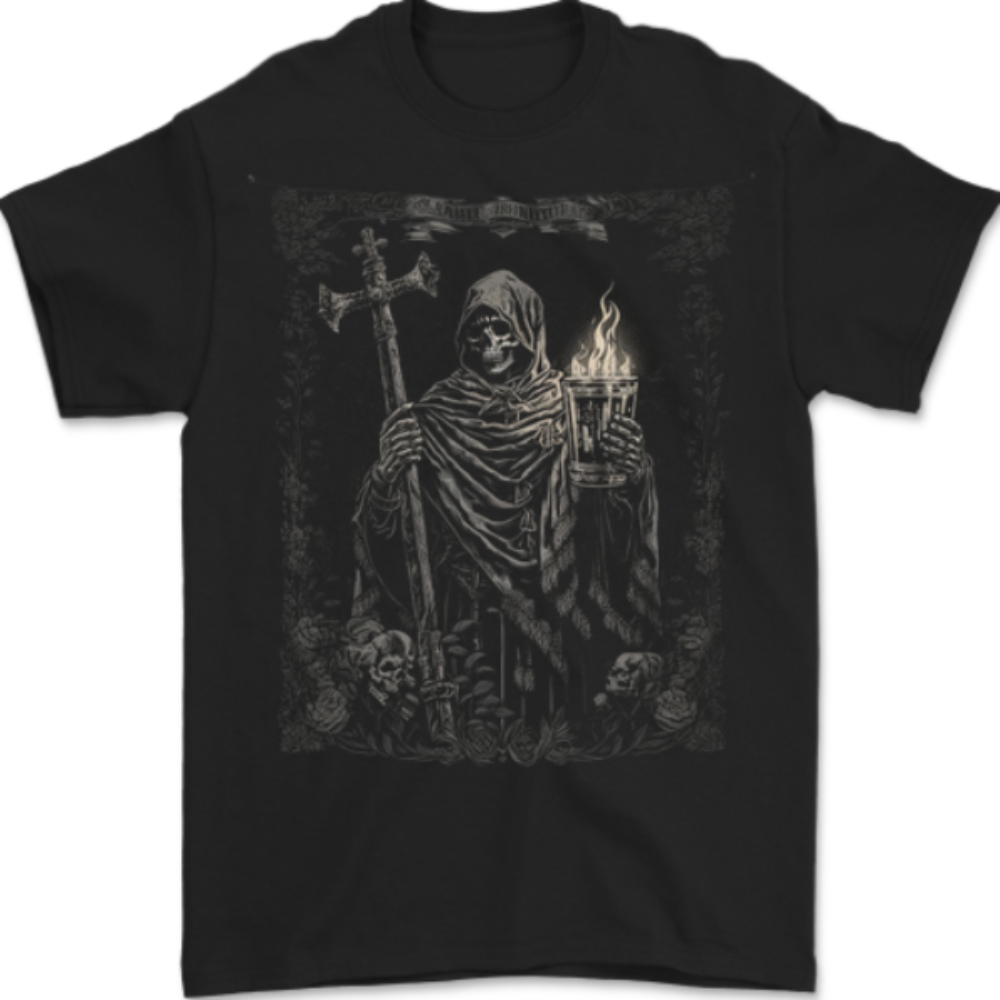 Gothic Grim Reaper Goth Heavy Metal Skull 9 Mens T-Shirt 100% Cotton