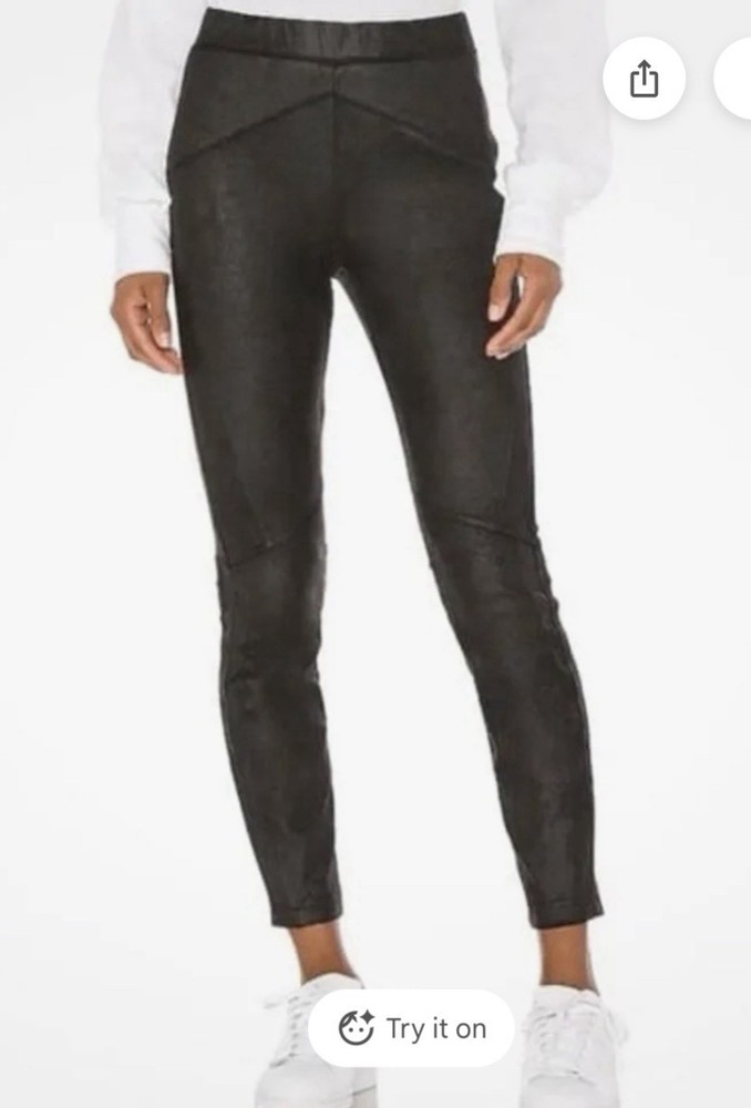 Free People Women's Large Black Leggings