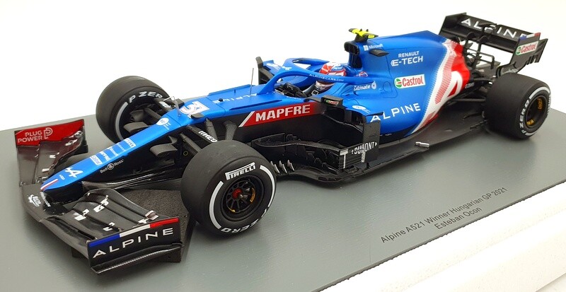 Spark 1/18 Scale 18S600 Alpine A521 F1 #31 Hungary 2021 Esteban Ocon Diecast Model