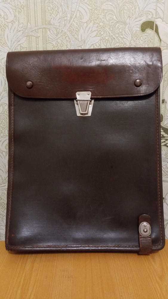 Cool leather document bag military 1971