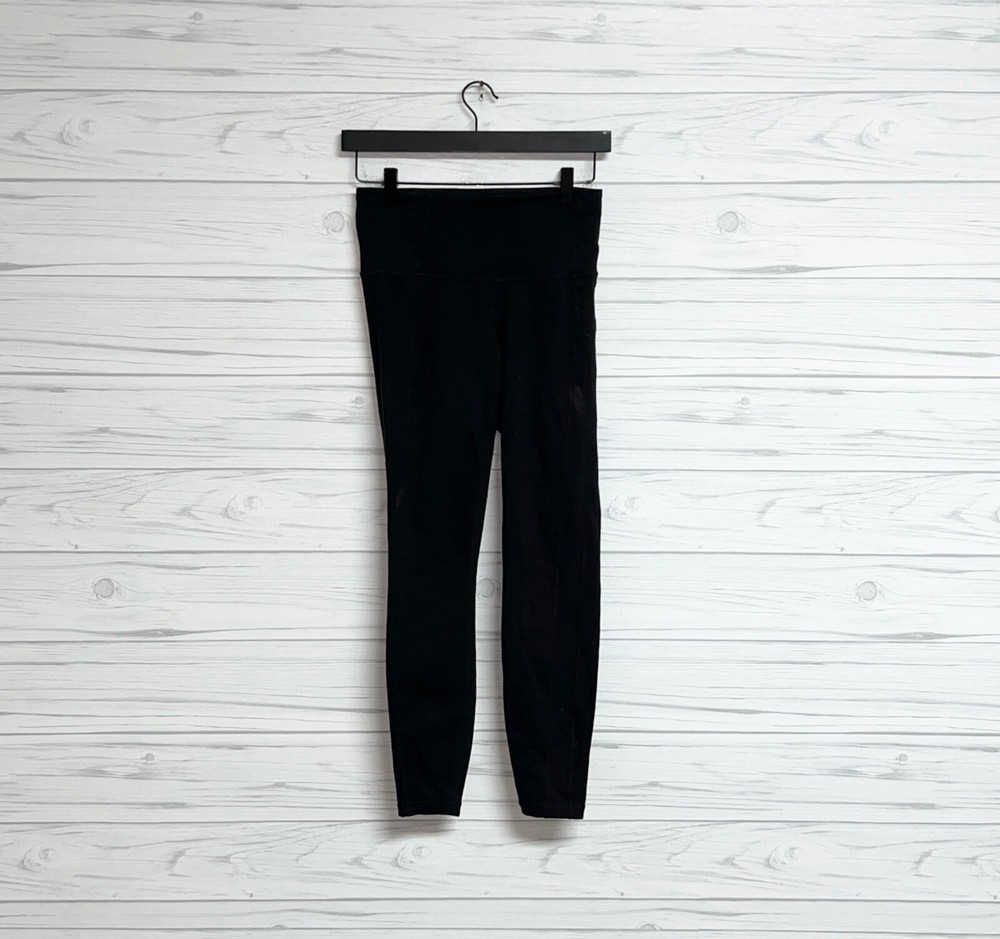 Athleta womens extra small black full-length stretch mid-rise leggings