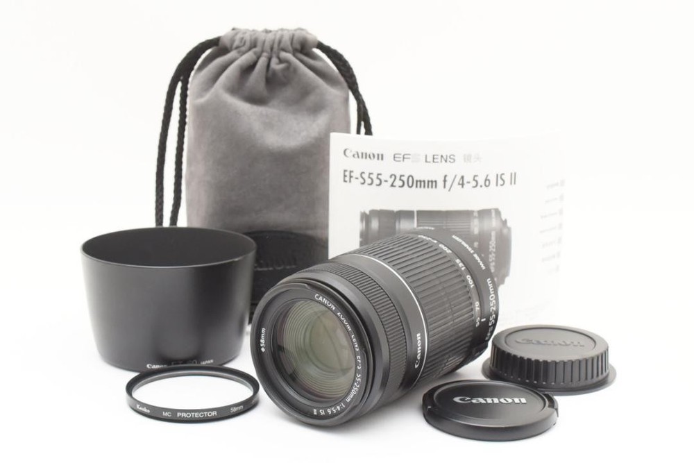 Canon EF-S 55-250mm f4-5.6 IS II Telephoto Zoom Lens Pre-Owned