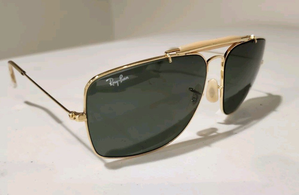 VINTAGE B&L RAY BAN USA W0504 G15 UV GEP OUTDOORSMAN EXPLORER AVIATOR SUNGLASSES